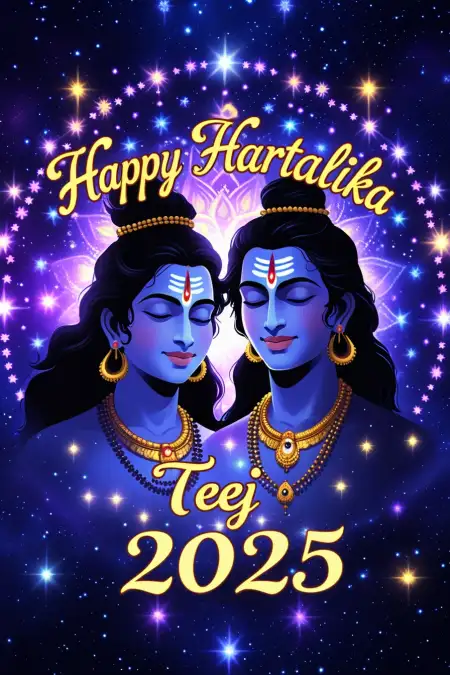 Happy Hartalika Teej 2025 Puja Images Download - Free Happy Hartalika Teej 2025 Download