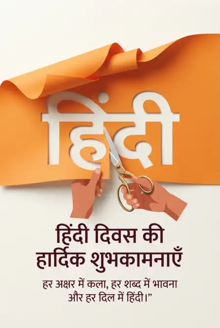 happy hindi diwas banner wishes 2026 - Happy Hindi Diwas Wishes 2026