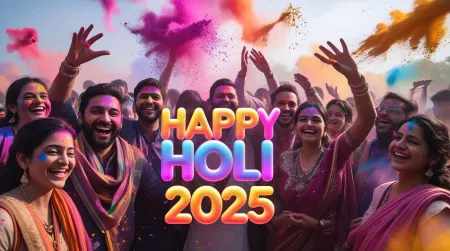 Happy Holi 2025 Party Theme And Decoration Ideas - Free Related Happy Holi 2025 Image