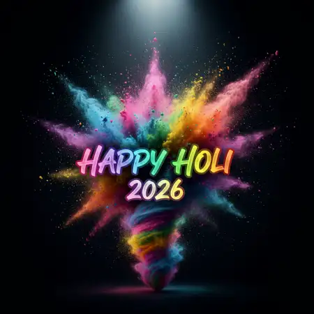 Happy Holi 2026 Creative Wishes - Free Holi 2026 Wishes Download