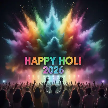 Happy Holi 2026 Festival Captions - Free Happy Holi 2026 Download