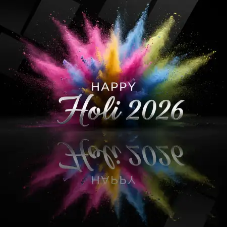 Happy Holi 2026 Greeting Card Dark Background 2 - Free Happy Holi Greeting Card 2026 Download
