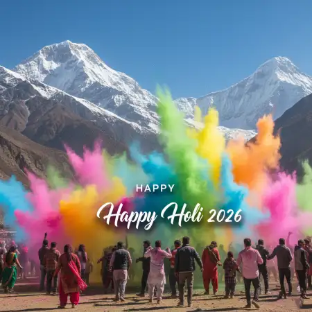 Happy Holi 2026 Greeting Card Eco Friendly Theme 2 - Free Happy Holi Greeting Card 2026 Download