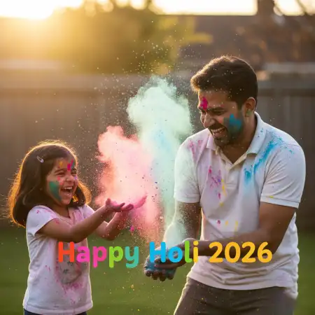 Happy Holi 2026 Greeting Card For Girlfriend 2 - Free Happy Holi Greeting Card 2026 Download
