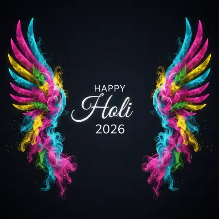 Happy Holi 2026 Greeting Card With Logo 2 - Free Happy Holi Greeting Card 2026 Download