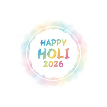 Happy Holi 2026 Greeting Template Psd - Free Happy Holi 2026 Download