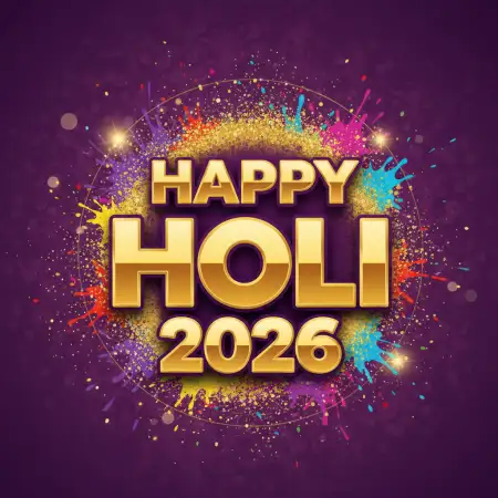Happy Holi 2026 Greeting Text - Free Happy Holi 2026 Download