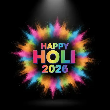 Happy Holi 2026 Kids Wishes - Free Holi 2026 Wishes Download