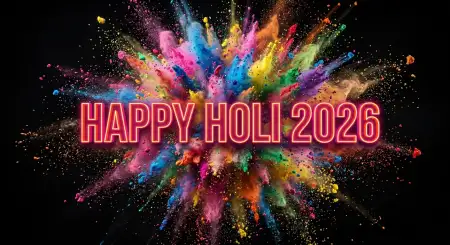 Happy Holi 2026 Photo Banner Design - Free Happy Holi 2026 Photo Download