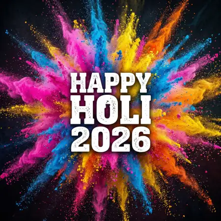 Happy Holi 2026 Photo For Greeting Post - Free Happy Holi 2026 Photo Download
