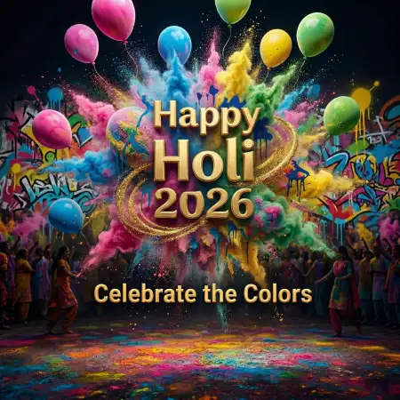 Happy Holi 2026 Photo For Printing - Free Happy Holi 2026 Photo Download