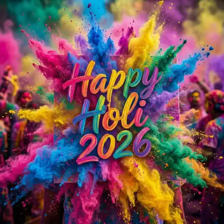 Happy Holi 2026 Photo For Whatsapp Status - Free Happy Holi 2026 Photo Download