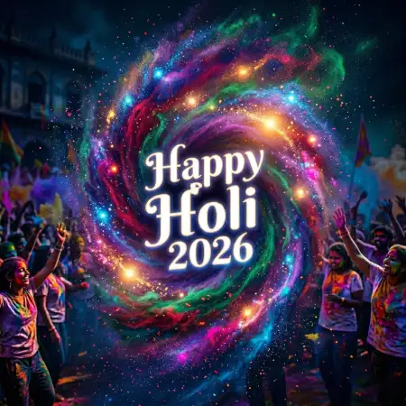 Happy Holi 2026 Photo Instagram Post Design - Free Happy Holi 2026 Photo Download