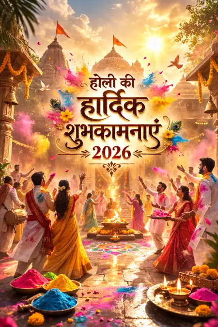 Happy Holi 2026 Photo Social Media Creative - Free Happy Holi 2026 Photo Download