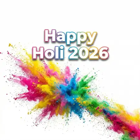 Happy Holi 2026 Photo Transparent Background - Free Happy Holi 2026 Photo Download