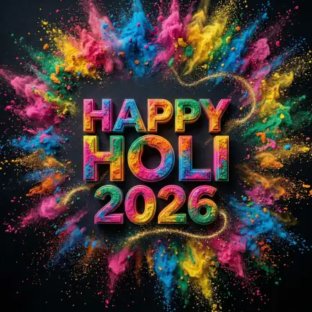 Happy Holi 2026 Photo Trending Design - Free Happy Holi 2026 Photo Download