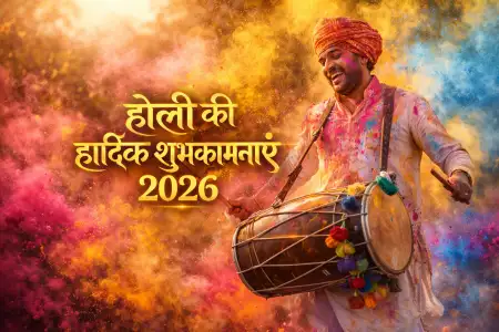 Happy Holi 2026 Photo With Dhol - Free Happy Holi 2026 Photo Download