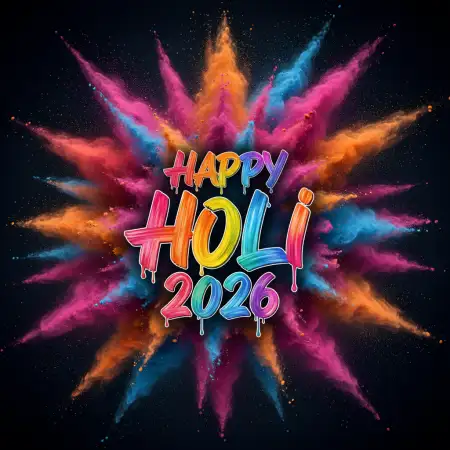 Happy Holi 2026 Template Design - Free Happy Holi 2026 Download