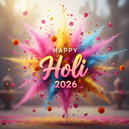 Free Happy Holi Celebration 2026 Artistic Background Background Image Download