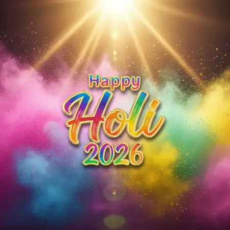 Free Happy Holi Celebration 2026 Banner Design Background Image Download