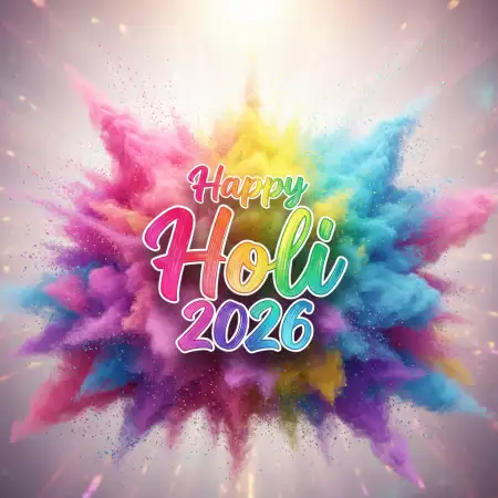Free Happy Holi Celebration 2026 Banner Design Background Image Download