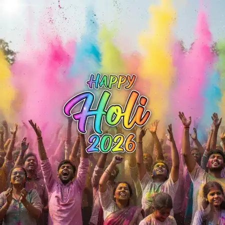Free Happy Holi Celebration 2026 Brochure Design Background Image Download