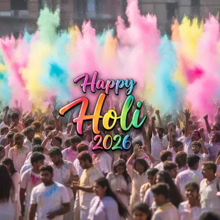 Free Happy Holi Celebration 2026 Facebook Cover Photo 2 Background Image Download