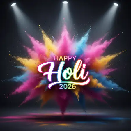 Free Happy Holi Celebration 2026 Festival Mockup 2 Background Image Download