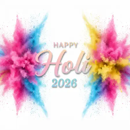 Free Happy Holi Celebration 2026 Festival Template Background Image Download