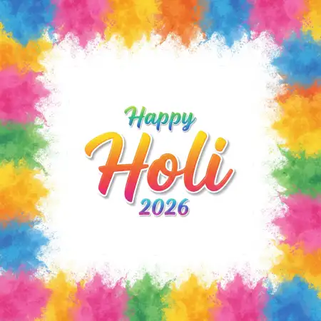 Free Happy Holi Celebration 2026 Gujarati Wishes 2 Background Image Download