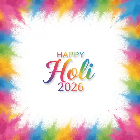 Free Happy Holi Celebration 2026 Invitation Message Background Image Download