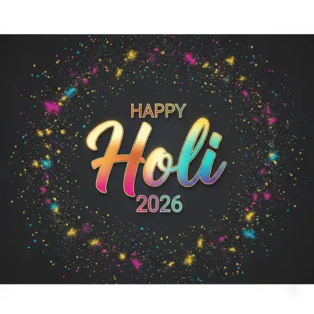 Free Happy Holi Celebration 2026 Photo Frame Background Image Download