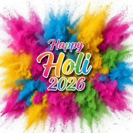 Free Happy Holi Celebration 2026 Tamil Wishes 2 Background Image Download