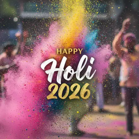 Free Happy Holi Celebration 2026 Theme Party 2 Background Image Download