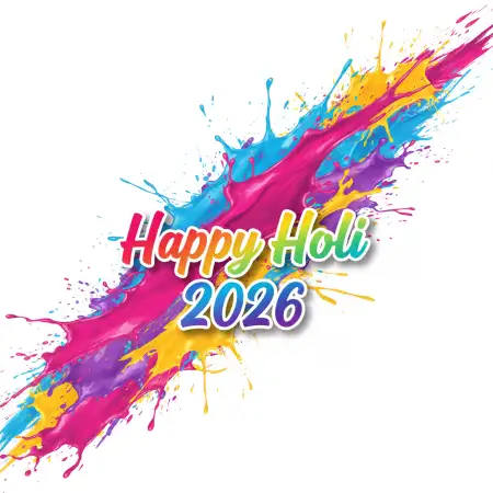 Happy Holi Celebration 2026 Transparent Background - Free Backgr Download
