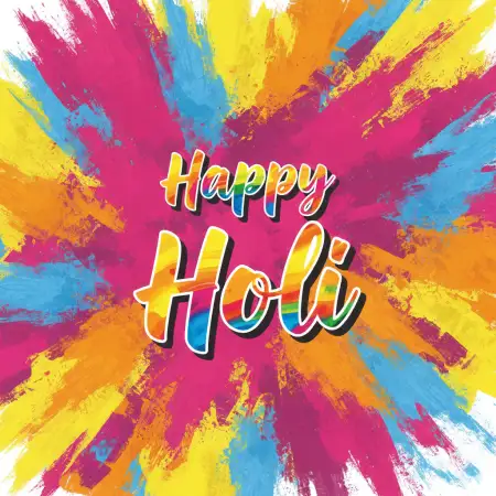 Happy Holi Greeting Card Abstract Color Background 2 - Free Backgr Download