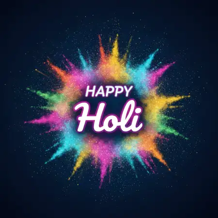 Free Happy Holi Greeting Card Ai Generated Design 2 Background Image Download