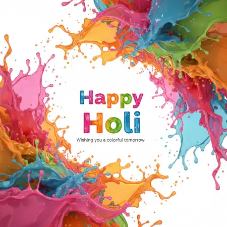 Happy Holi Greeting Card Business Branding Style - Free Happy Holi Greeting Card Design 2026 Download