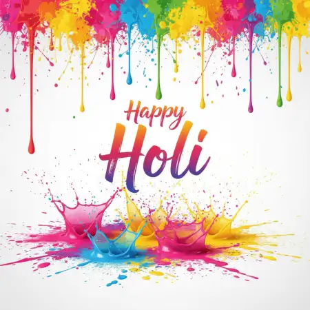 Free Happy Holi Greeting Card Creative Vector Art Background Image Download
