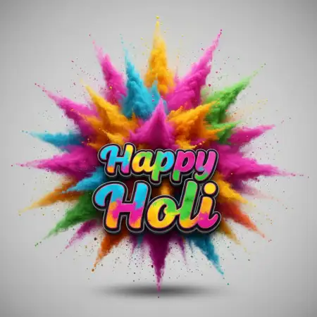 Happy Holi Greeting Card Digital Art Background 2 - Free Backgr Download