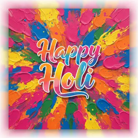 Free Happy Holi Greeting Card Dual Language Design Background Image Download