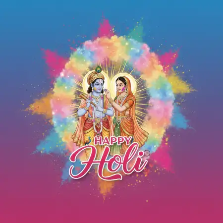 Free Happy Holi Greeting Card Festival Card Png Background Image Download