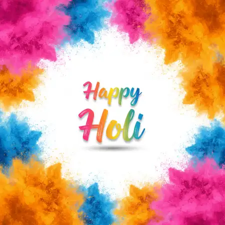 Free Happy Holi Greeting Card Indian Cultural Theme Background Image Download