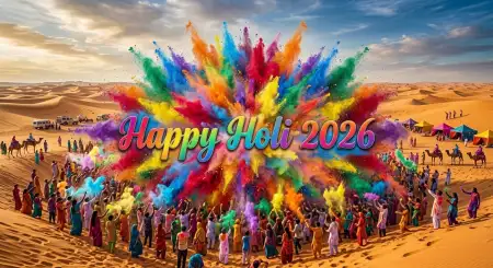 Happy Holi Wishes 2026 Colorful Quotes - Free Happy Holi Wishes 2026 Download