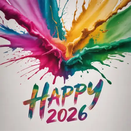 Happy Holi Wishes 2026 Colorful Smoke Background - Free Happy Holi Wishes 2026 Download