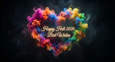 Happy Holi Wishes 2026 Festival Banner Template - Free Happy Holi Wishes 2026 Download