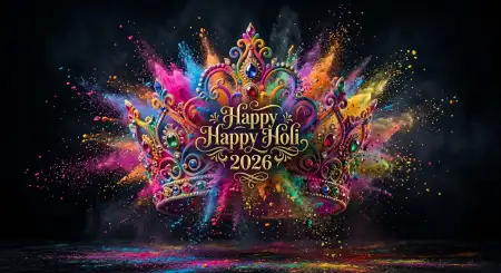 Free Happy Holi Wishes 2026 Festival Celebration Caption Ideas Background Image Download