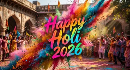 Free Happy Holi Wishes 2026 In Hindi For Instagram Story Background Image Download