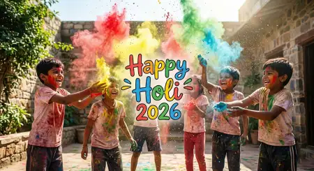 Happy Holi Wishes 2026 Inspirational Quotes - Free Happy Holi Wishes 2026 Download