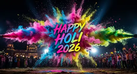 Free Happy Holi Wishes 2026 Love And Happiness Message Background Image Download